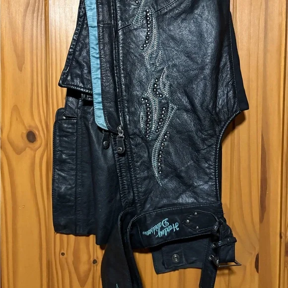 Vintage Harley-Davidson Black Leather Women Chaos Small - Picture 3 of 12